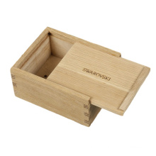 Wholesale Customized Small Wooden Storage Gift keepsake Packaging Sliding Lid Wooden Boxes